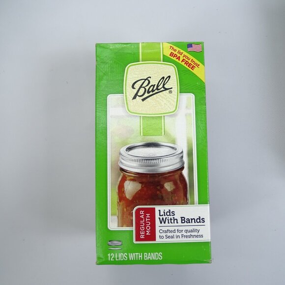 3 Boxes Ball Regular‎ Mouth Canning Lid with Bands (12-Count) 1440030060 Ball - Picture 2 of 5